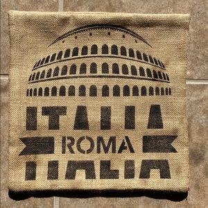 Burlap Throw Pillow Case / Wall Decor